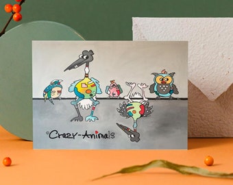 Lustige Postkarten Tiere - schräge Vögel - Vogelfreunde - Postkarten kaufen - Tierpostkarten - Tierliebhaber - lustige Tierbilder