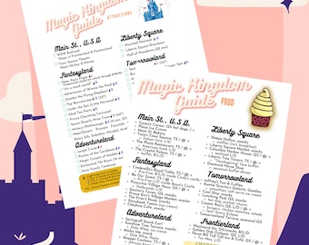 Printable Magic Kingdom Park Attractions & Food Guide 2026 *UPDATED 6/7/26*