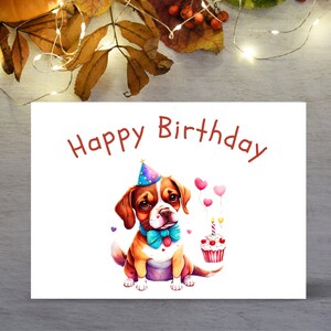 Printable Happy Birthday Card, Digital Download, Printable Birthday ...