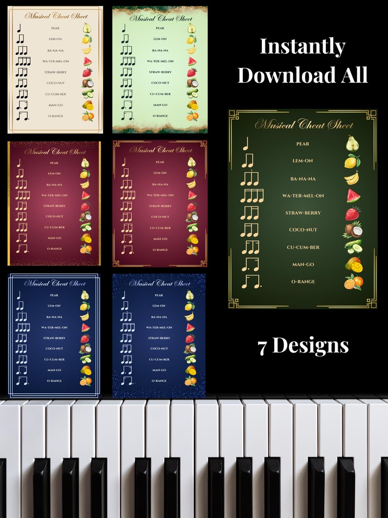 Musician's Poster; Musical Cheat Sheet; Musical Note Divisions; Cute ...