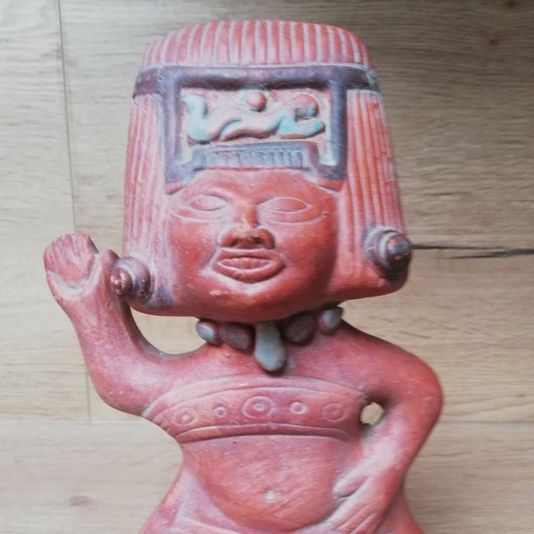 South America, 1950s/1960s Terracotta Statuette. Mexico, Aztec, Mayan