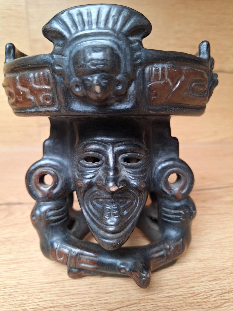 Huehuetéotl God of Fire Handcrafted from burnished clay