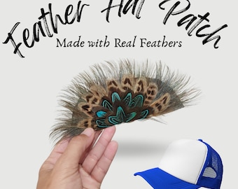Feather Patch Crown For Trucker Hats DIY