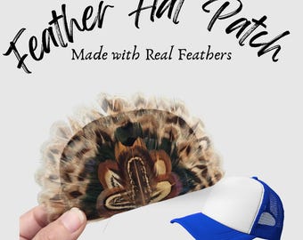 Feather Patch Crown For Trucker Hats DIY