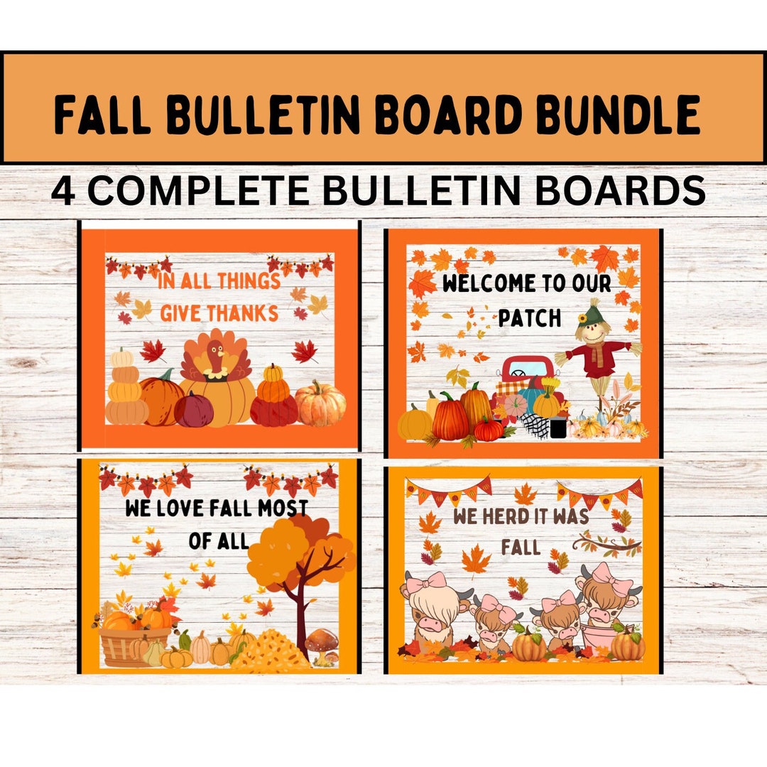 Fall Bulletin Board Printable Bundle: Classroom Decor (PDF) - Etsy