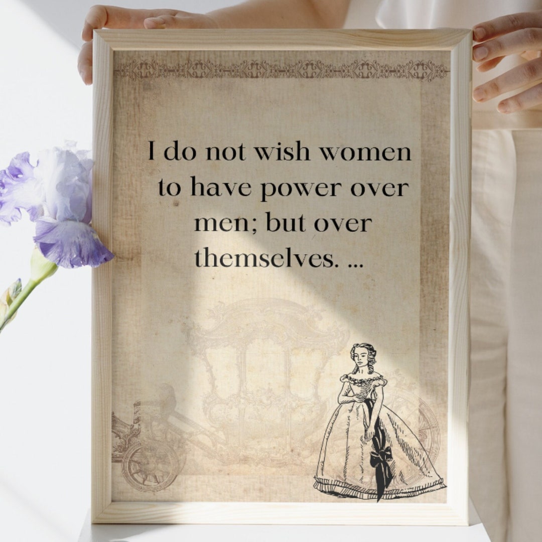 Mary Shelley Quote Printable Feminist Book Literature Gift Etsy