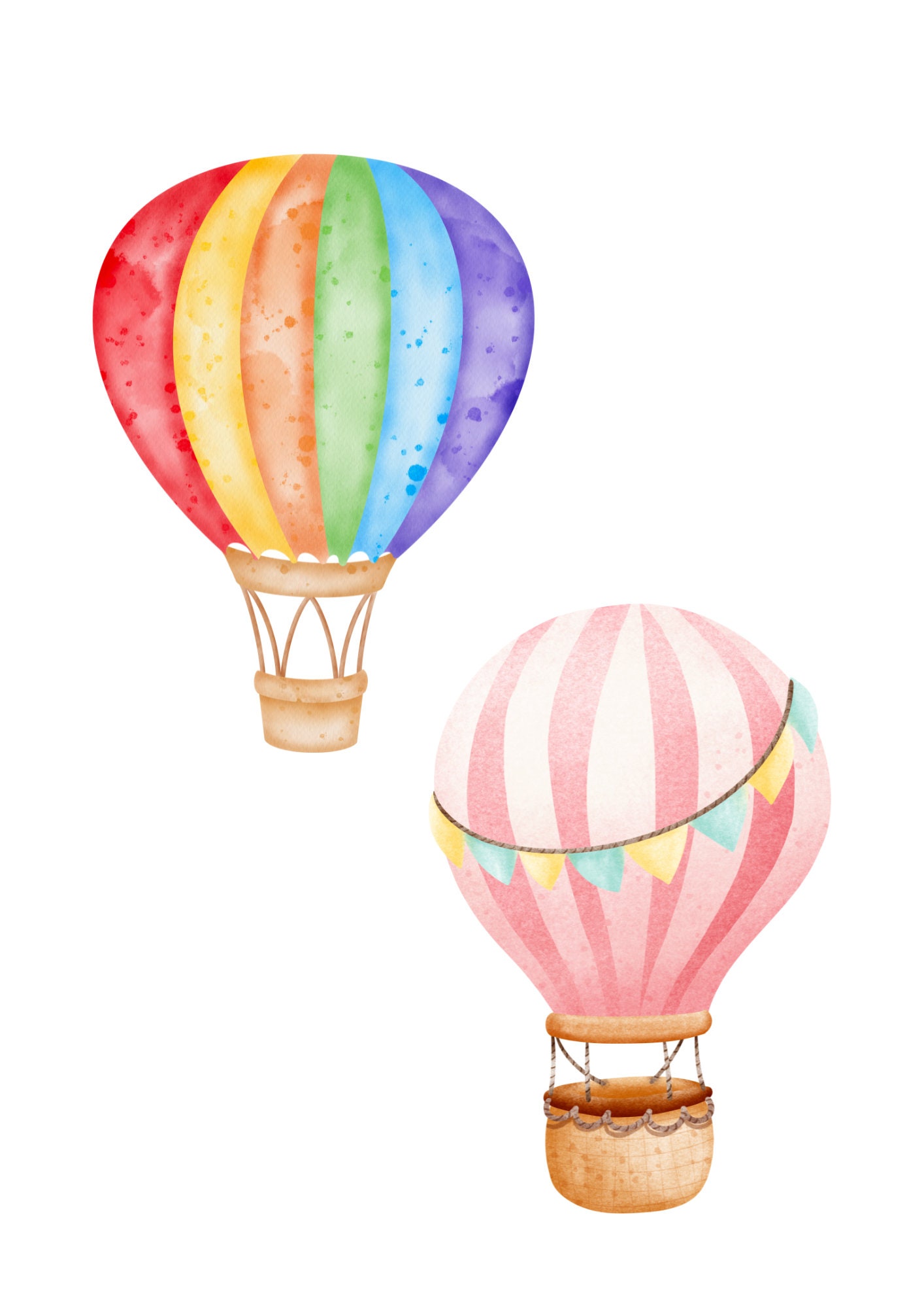 Summer Spring Bulletin Board Printable: Hot Air Balloon Decor (A4 PDF ...