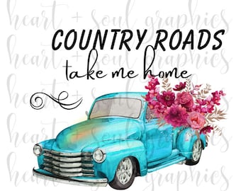 caminos rurales me llevan a casa-descarga digital-3 imágenes