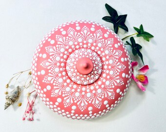 Mandala steen theelichthouder xxl
