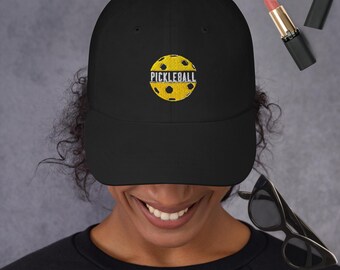 Pickleball Dad Hut | Lustiger Pickleball Hut | Pickleball Cap für Spieler | Pickleball Geschenke für Sie & Ihn | Hut nach Kundenwunsch bestickt
