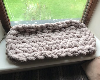 Hand made, super soft windowsill pet bed cat or dog mat