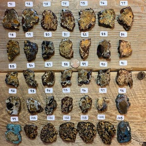 Boutons de cuisine uniques Boutons d'armoires Poignées de tiroir Poignées en pierre Poignées de tiroir Poignées de salle de bain Boutons nature Armoires de cuisine Boutons de poterie image 3