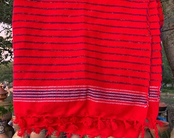 Moroccan mandil jbela - Handwoven, Natural Cotton, Made in Morocco