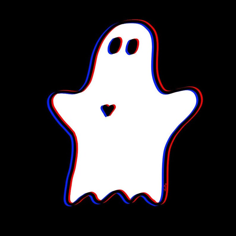 3D Ghost Waterproof Sticker - Etsy