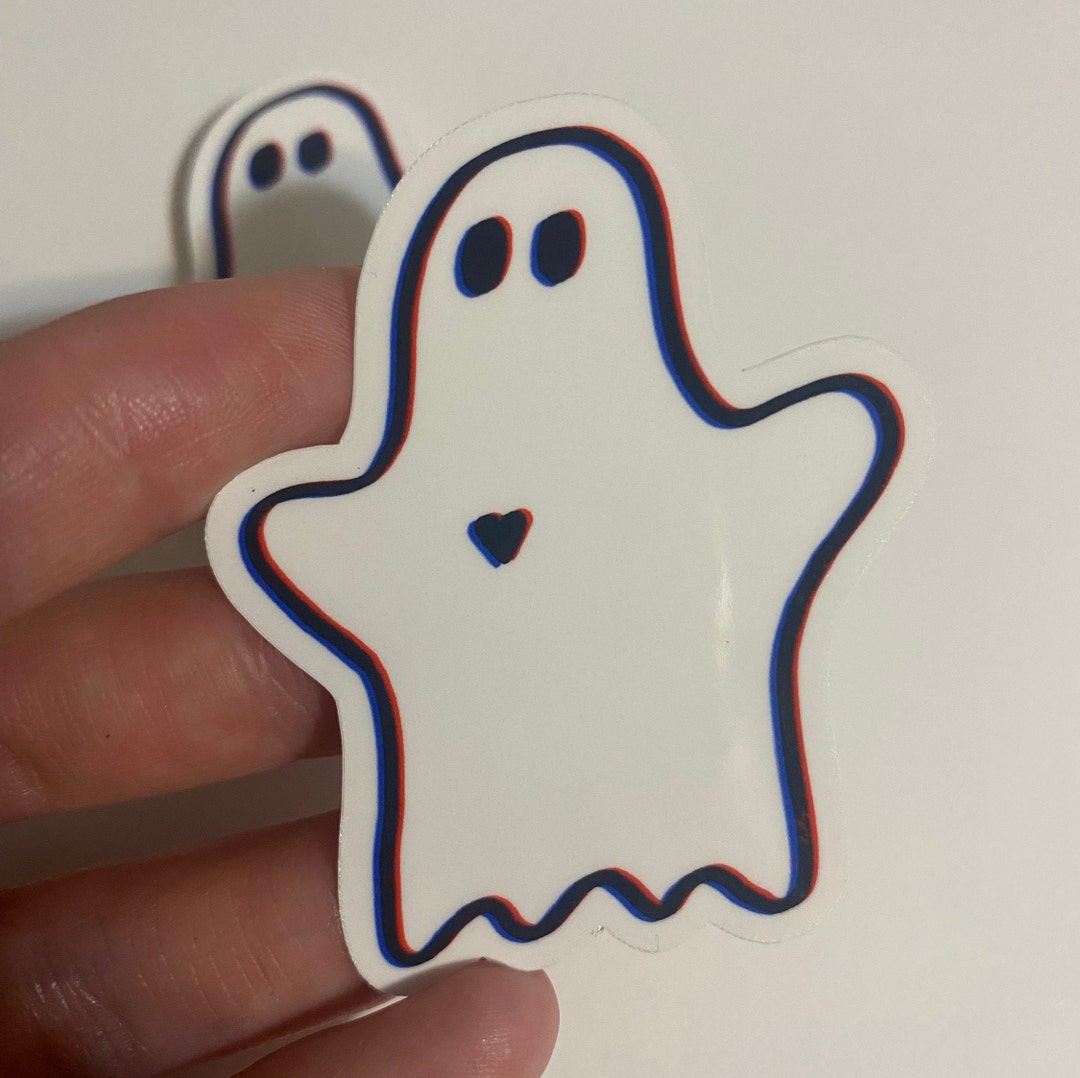 3D Ghost Waterproof Sticker - Etsy