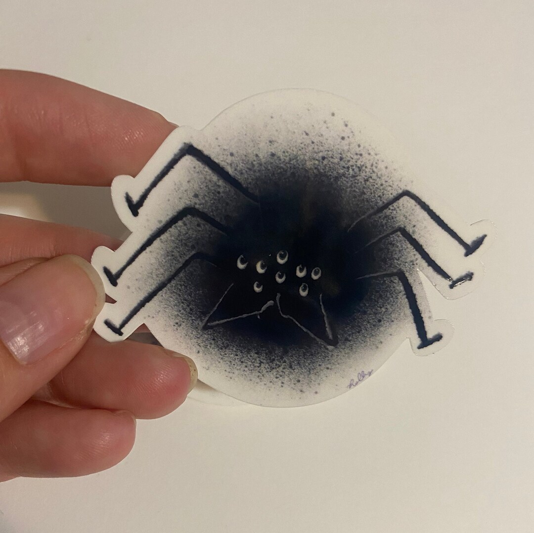 Cute Halloween Spider Waterproof Sticker - Etsy
