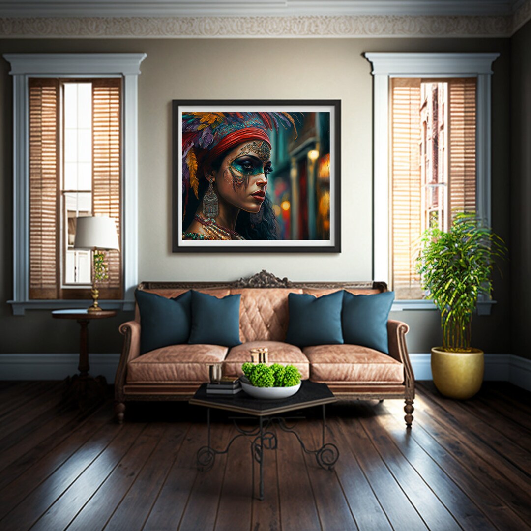 mardi gras mask wall hanging