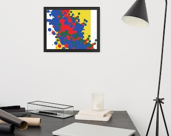 Framed photo paper poster