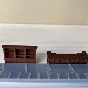 Vintage Bar For Pubs Restaurants Cafes , HO Scale 1:87, Brown Painted image 6