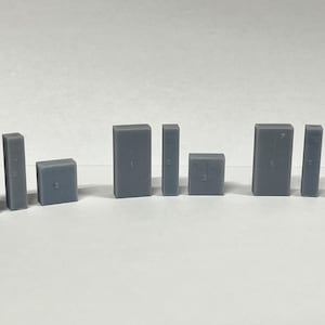 Metal Cupboard SET, 9PCS 1/87 HO Gauge, Unpainted
