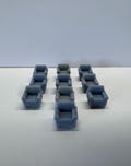 10 pcs Armchair Couch, HO GAUGE 1:87, unpainted Gray Diorama Layout Dollhouse project product logo