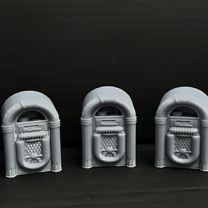 Jukebox Set, Scale 1:48, Unpainted Gray