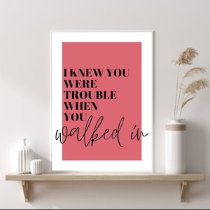 Buy Taylor Swift Notebook - I Knew You Were Trouble – The Banyan Tee