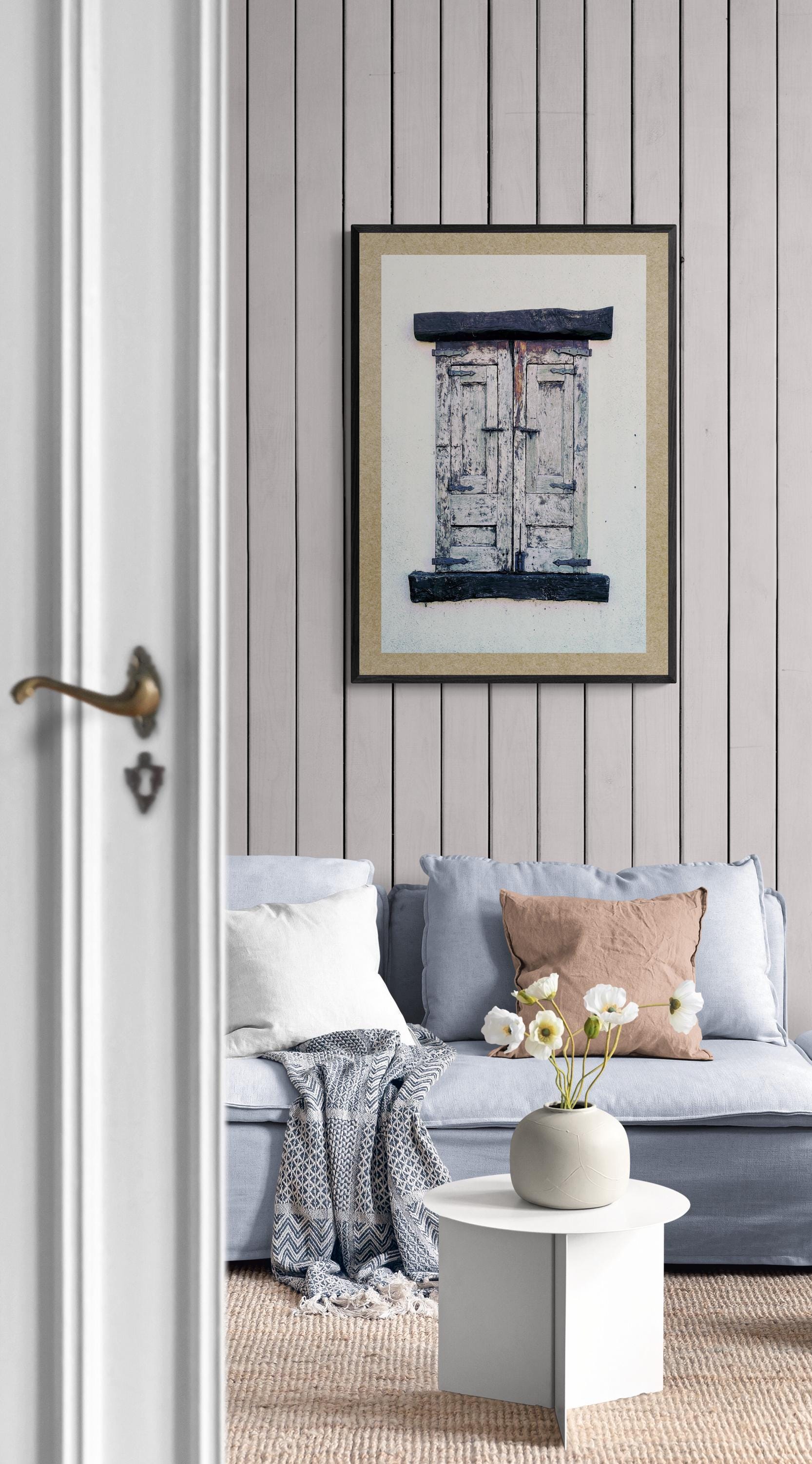 Old Wooden Window Shutters, Abstract Architectural Shutter Art - Etsy