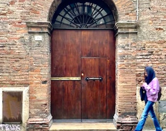 Siena Italy Doorway Photo Print, Travel Photography, Italian Architecture Wall Art
