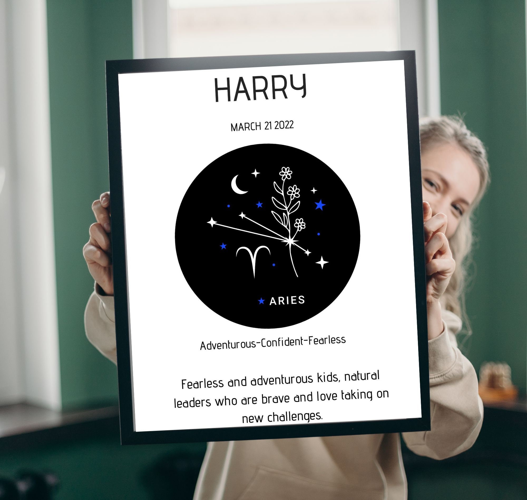 Zodiac Custom Personalized Kids Zodiac Sign With Zodiac Facts Constellation - Etsy