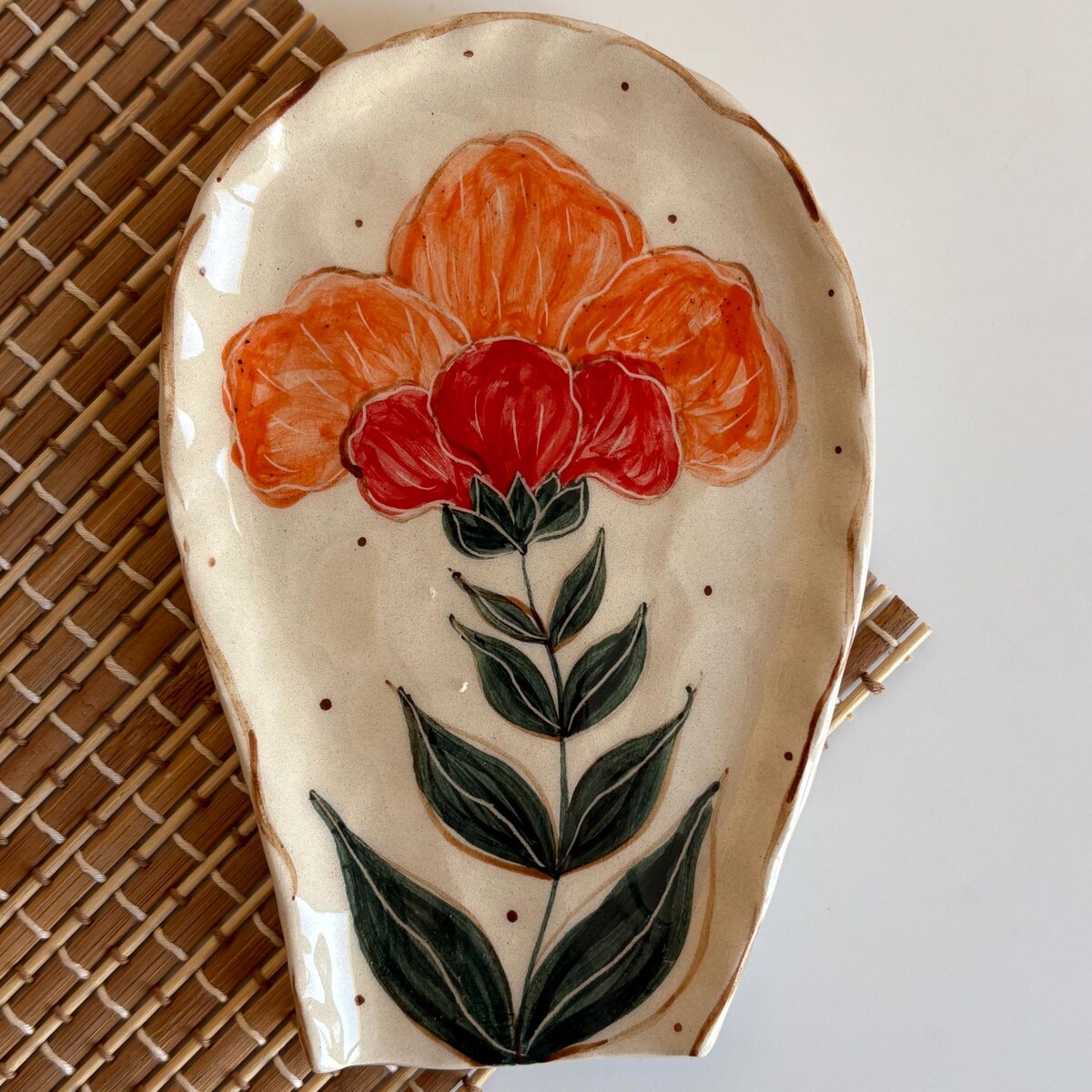 Spoon Rest, Primary Color: Orange
