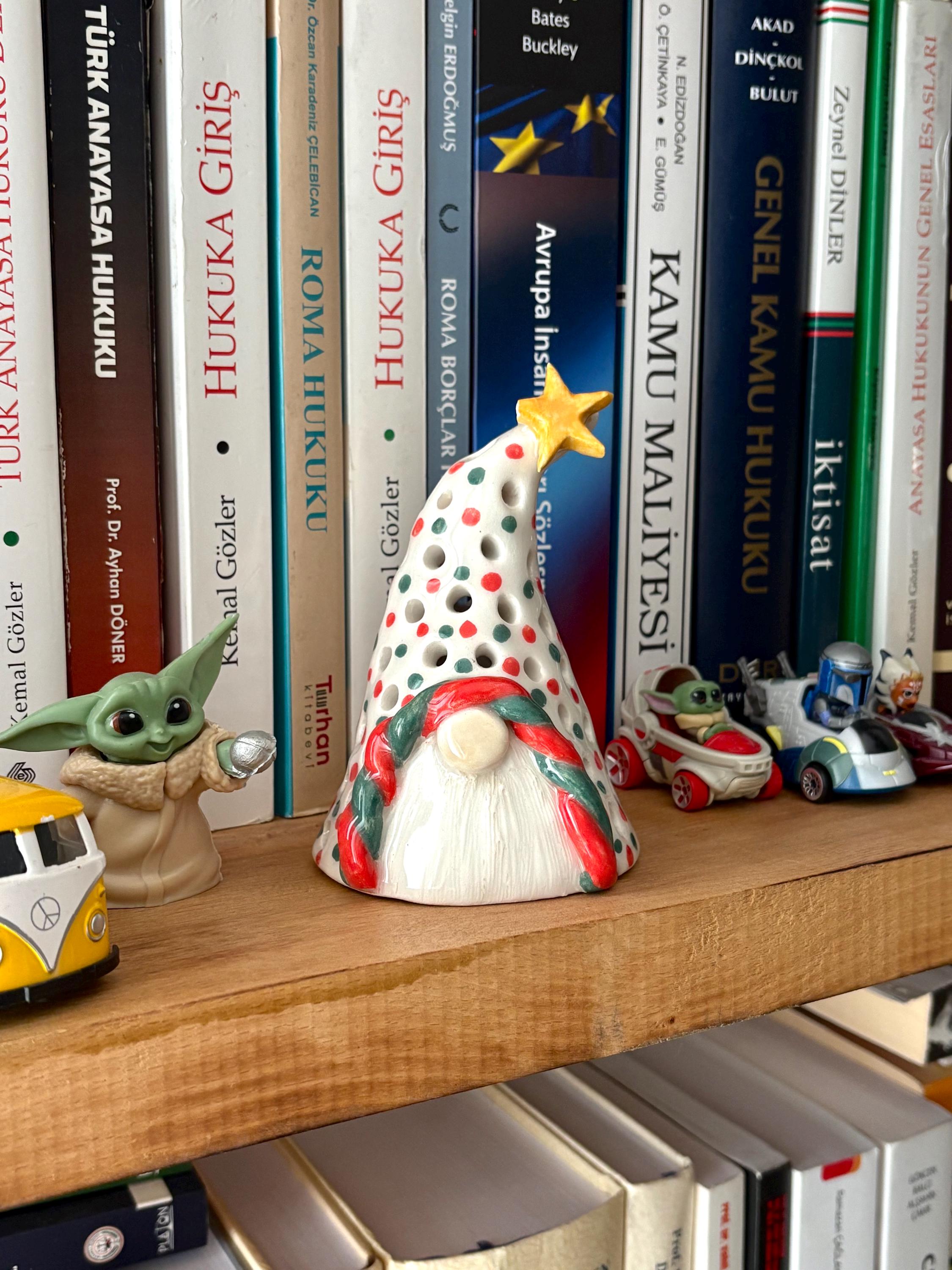 Handmade Ceramic Christmas Gonk – Incense Burner Candle Holder - Etsy