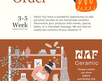 NAF Ceramic - Customized Handmade Ceramic Product Order for Saarah