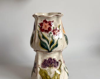 Handmade Ceramic Artistic Coffee Tea Cup with Flower Designs / Dreamy Garden Ceramic Cup / Unique Flowers Cup