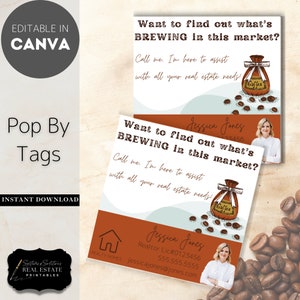 Want to Know What's Brewing in the Market? Give Me a Call! | Editable | Real Estate Marketing Fall Pop By Coffee Shop