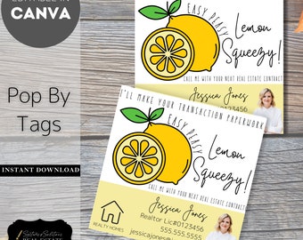 I&#39;ll Make Your Transaction Paperwork Easy Peasy Lemon Squeezy Transaction Coordinator Pop By Tags, Editable, Marketing, Lemonade