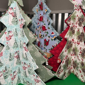 Table Top Christmas Fabric Trees