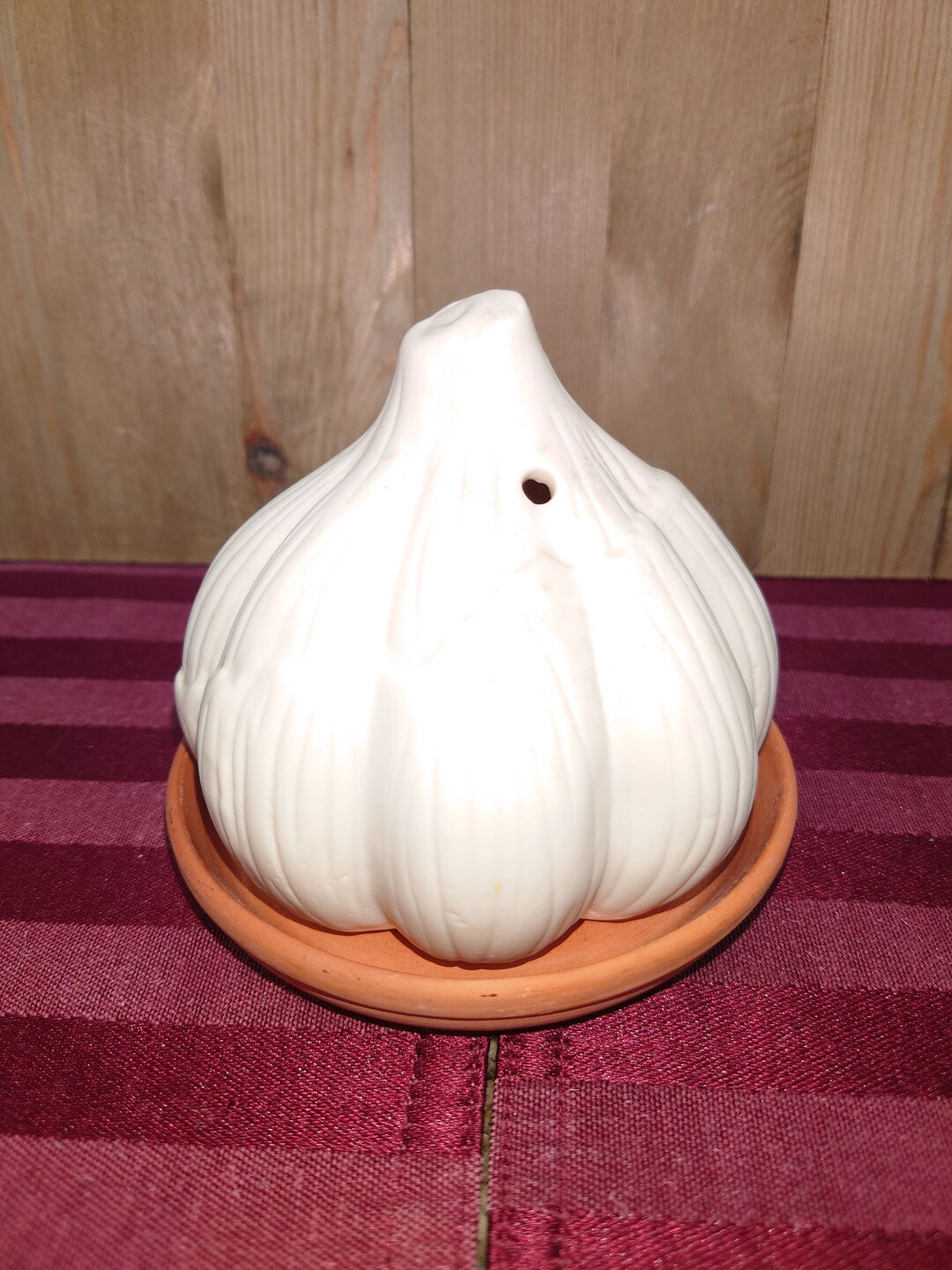 Vintage Garlic Roaster in Garlic Shape 4x4 Etsy