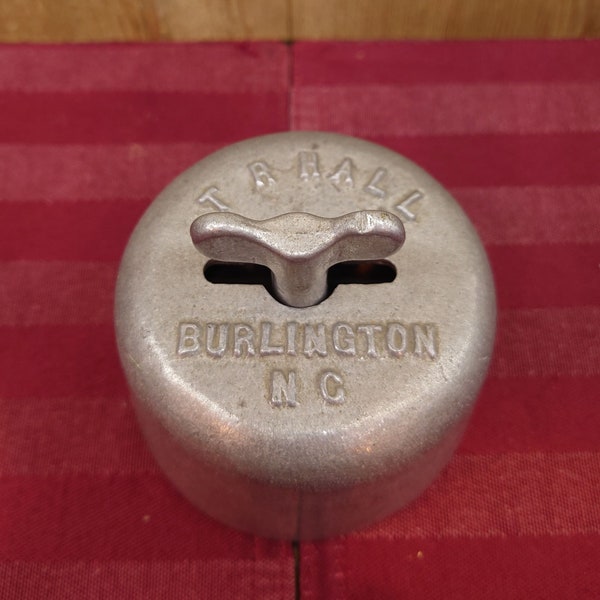 Vintage T R Hall Butter Mold Burlington NC 3"x3"