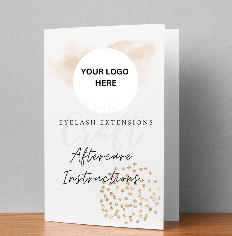 AFTER CARE CARD Esthetician Template Lash Business Cards Etsy