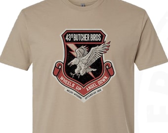 Koszulka męska z okrągłym dekoltem 43rd Butcher Birds – od Daniela Krausa ANGEL DOWN