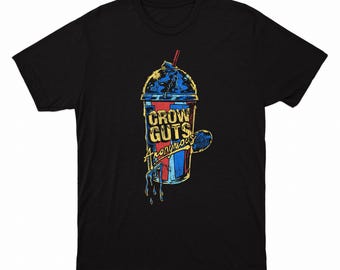Crow Guts Anonymous men's crewneck tee - homage to Stephen Graham Jones' novel Off the Reservation