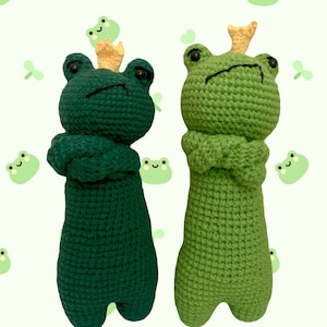 Amigurumi Frog Pair With A Crown | Crochet Frog With Crown | Cute Soft Amigurumi Plushie