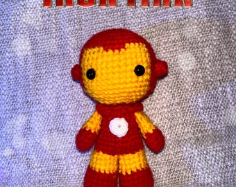 Crochet Iron Hero Doll | Handmade Superhero Toy | Amigurumi