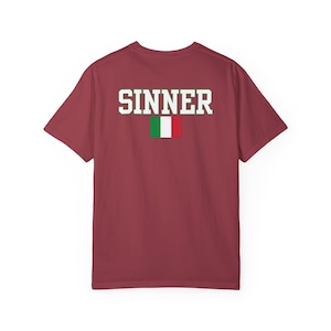 Jannik Sinner Italian Tennis T-shirt | Sinner Italy T-shirt | Tennis Comfort Colors Shirt