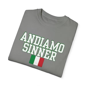 Jannik Sinner Adiamo Italian Tennis T-shirt | Sinner Italy T-shirt | Tennis Comfort Colors Shirt