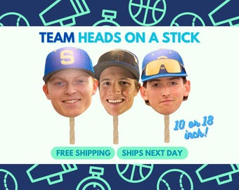 Custom Sports Team Big Head Cutouts: Senior Night Fan Props