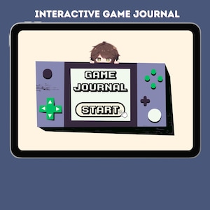 Cute Minimalist Digital Gaming Journal – Beige Planner for Tracking Game Libraries, Play Hours, and Reviews
