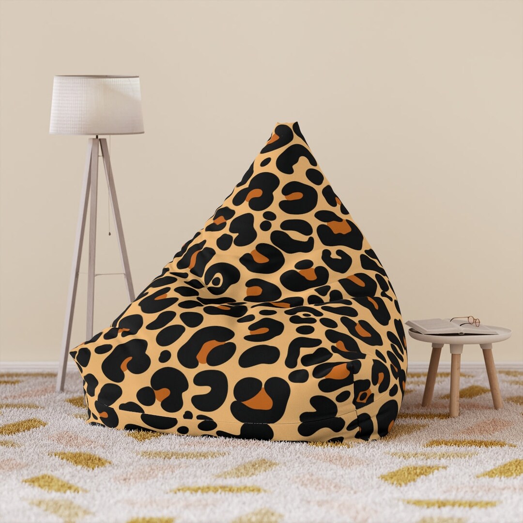 Leopard Animal Print Bean Bag Chair Cover New Home Hunting Etsy