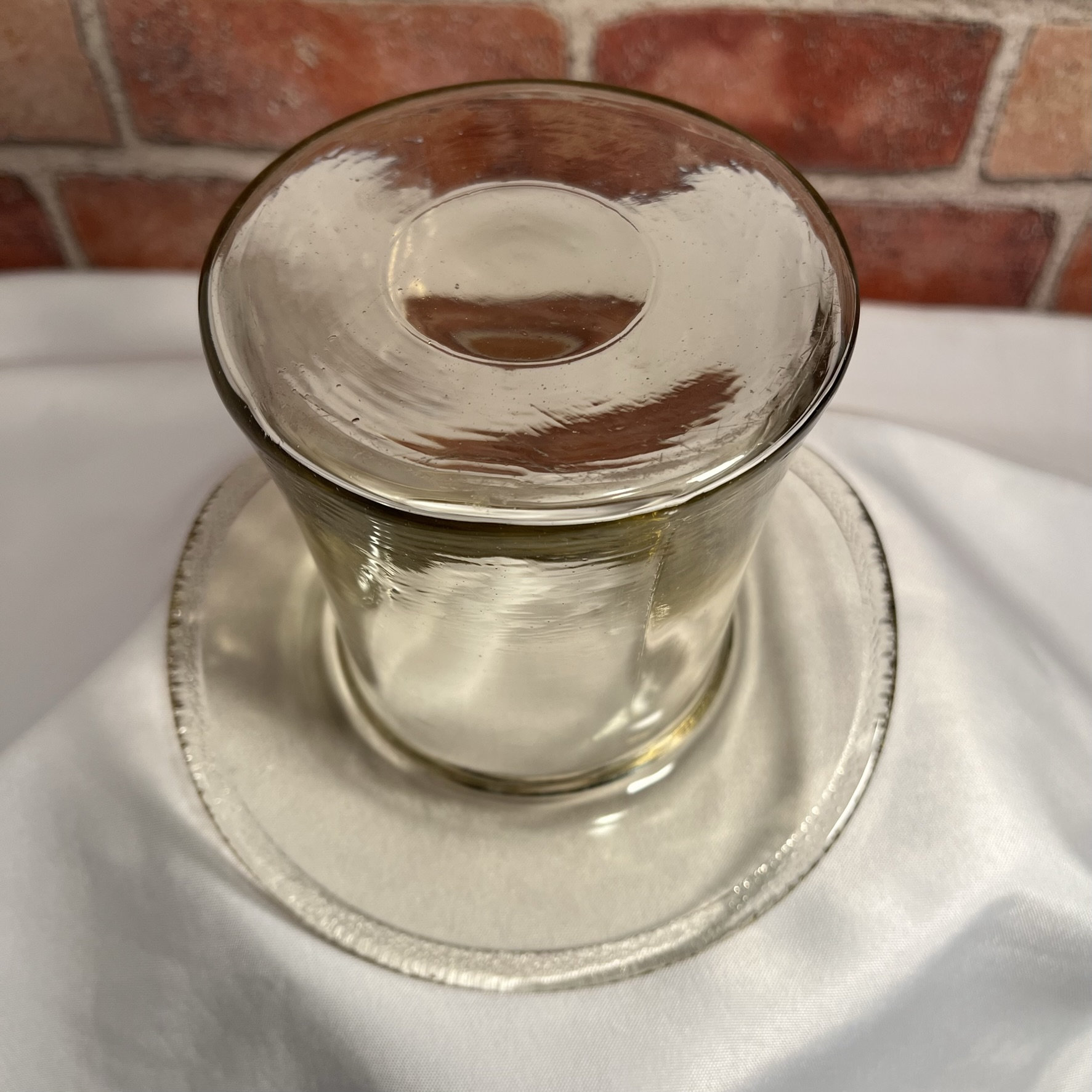 Art Deco Glass Top Hat Ice Bucket Vase or Trinket Dish Etsy